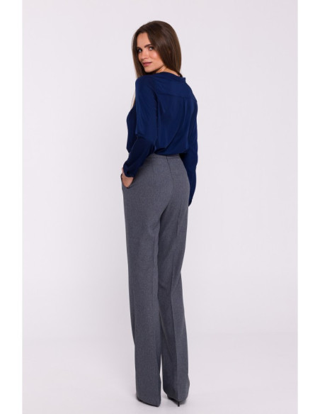 S371 Platėjančios kelnės - pilkos spalvos