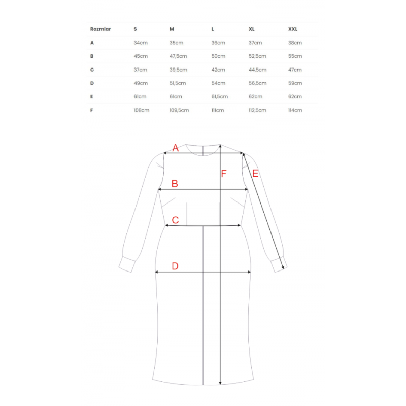 S378 Suknelė ilgomis rankovėmis ir diržu - rugiagėlių... 2