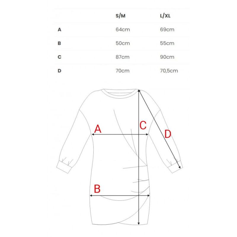 B298 Sukienka dzianinowa z zakładkami - czarna 2