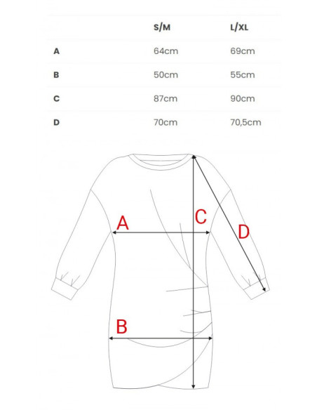B298 Sukienka dzianinowa z zakładkami - stalowa