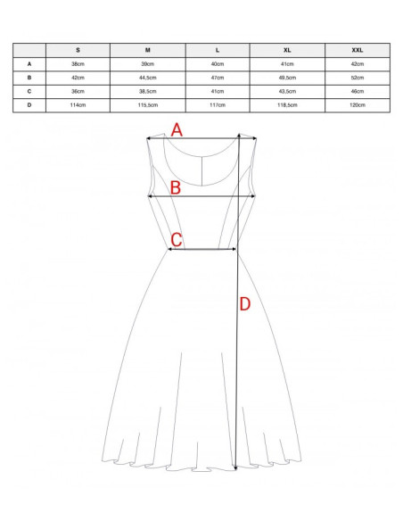 S424 Sukienka rozkloszowana - czarna