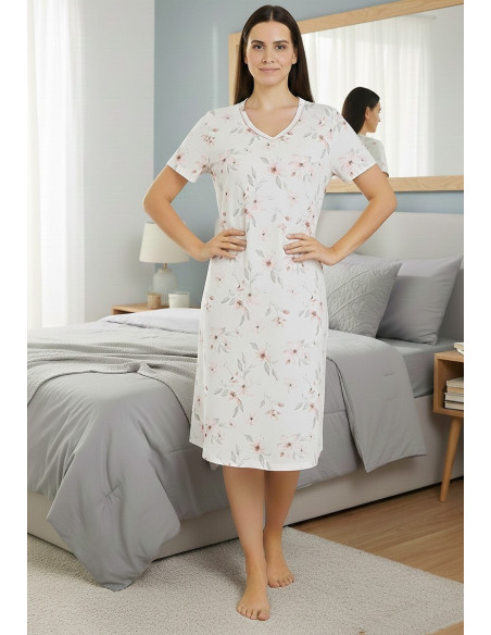 Betina naktiniai trumpomis rankovėmis